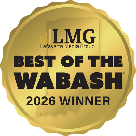 Best of the Wabash 2026 Winner medallion, Lafayette Media Group